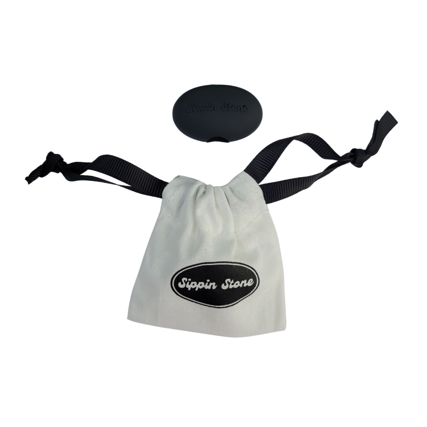 Sippin Stone Silicone Straw Tip with Travel Pouch – Lip-Friendly, Soft Sip Design for Tumblers & Reusable Straws